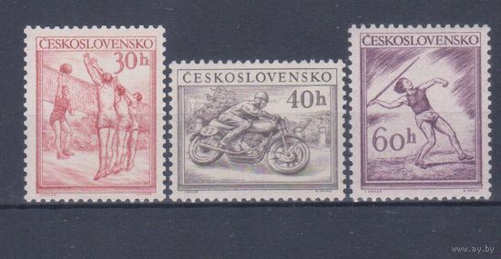 [90] Чехословакия 1953. Спорт. СЕРИЯ. Кат.14 е.