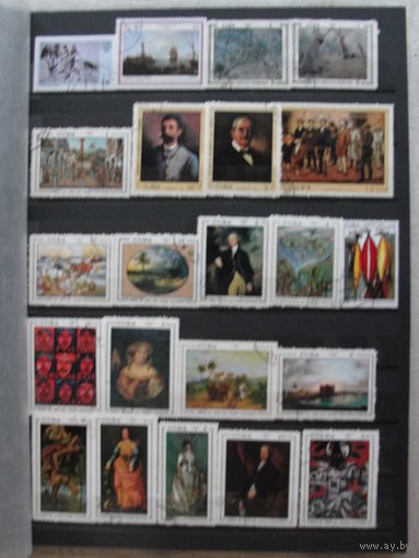 Продажа коллекции с 1 рубля! Культура и искусство на почтовых марках мира.