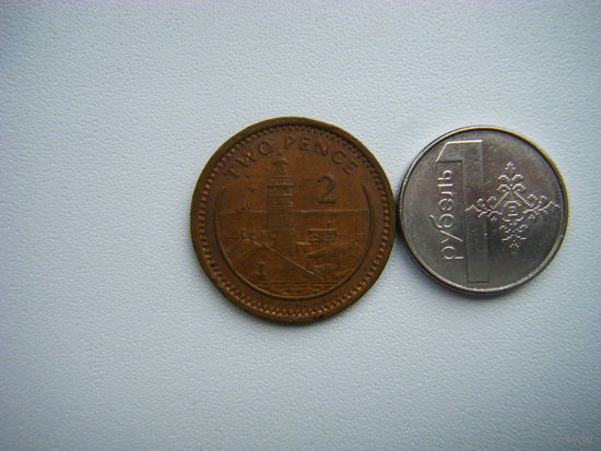 Гибралтар 2 пенса 1994г.