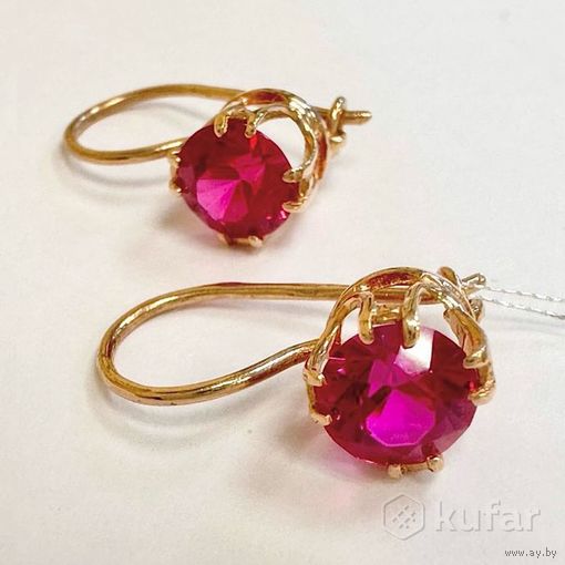 Серьги золотые 583 проба ссср ВИНТАЖ