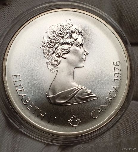 10 дол 1976 (1,5 унц. великолепного серебра), Канада "Олимпийский стадион", небольшой тираж! Также смотрите другие лоты!