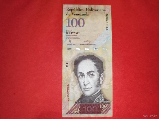 Венесуэла 100 боливар 2012