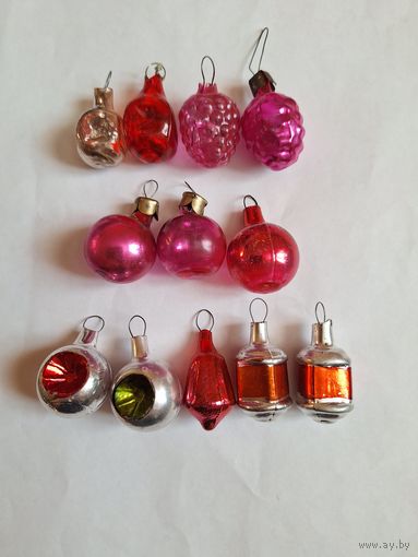 Елочные мини игрушки из набора Малютка