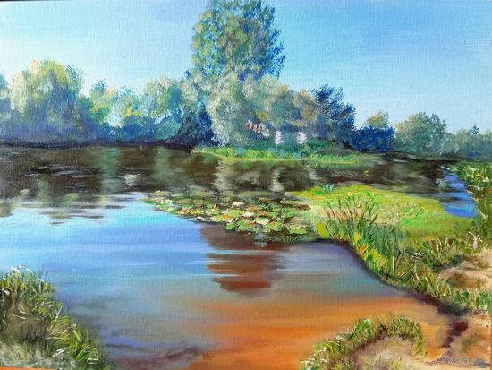 Картина Заводь Масло