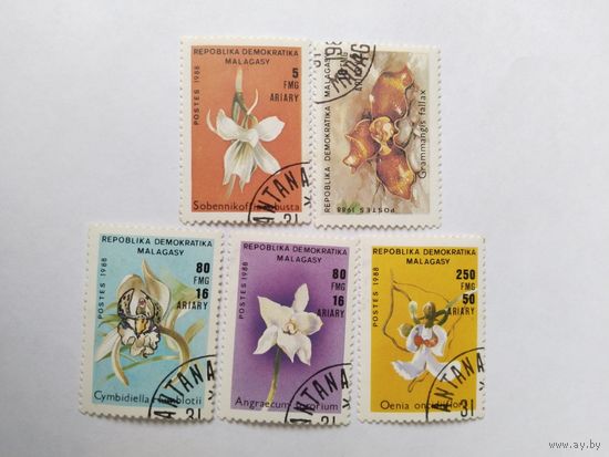Мадагаскар 1989 5м цветы
