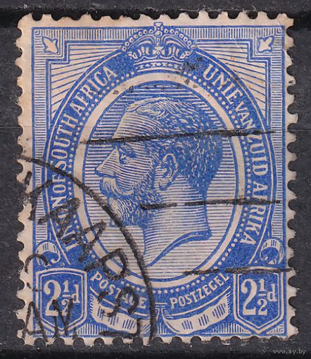 195.BrK. Великобритания. Колонии. Южно - Африканский Союз. Георг V. Стандарт. 1913 г. 2 1/2d. Mi.#6b.