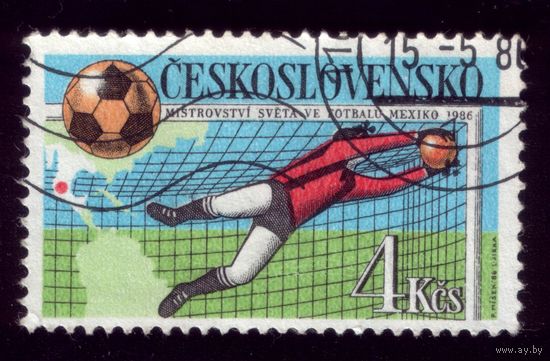 1 марка 1986 год Чехословакия 2862