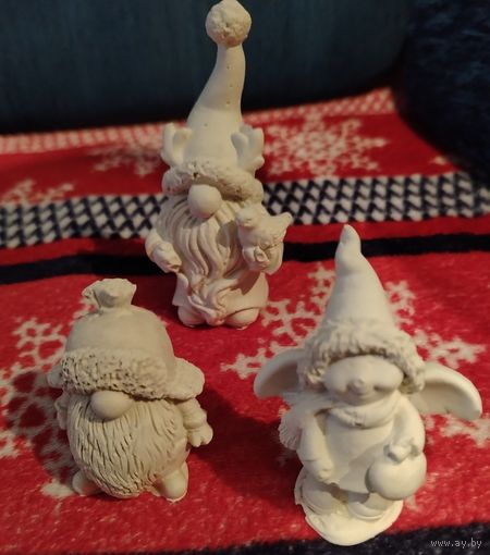 Гномики   Ангел  Гипсовые заготовки для росписи 6-8 см