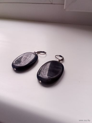 Серьги из натурального камня