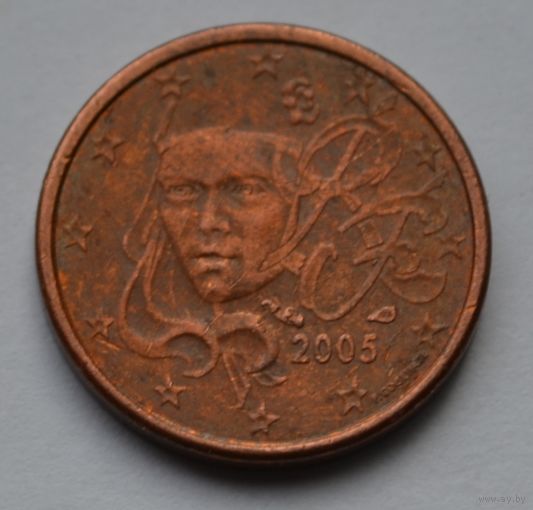 Франция, 1 евроцент 2005 г.