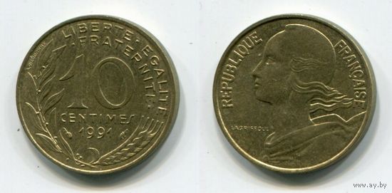 Франция. 10 сантимов (1991)