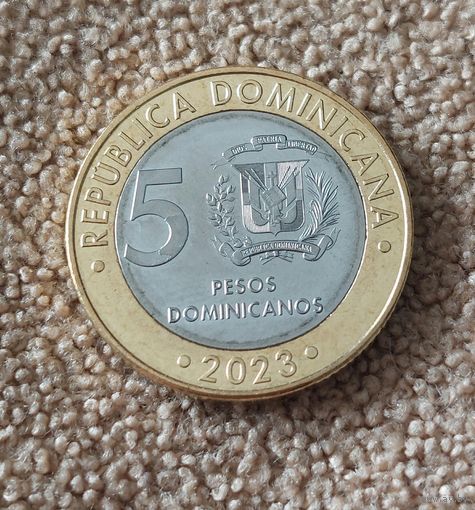 Доминикана 5 песо, 2023 UNC