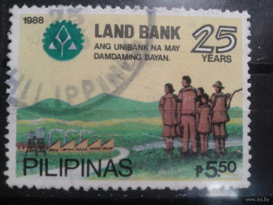 Филиппины, 1988. 50 лет Handelsbank, фермеры, здание фабрики