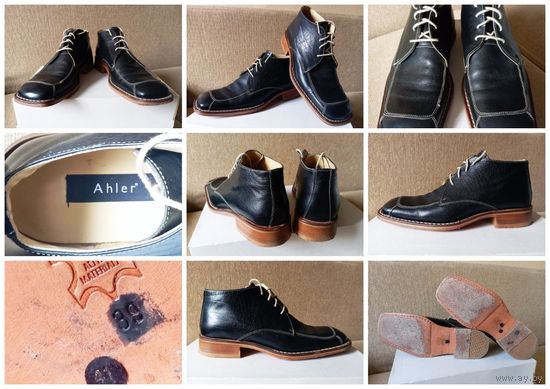 - БОТИНКИ AHLER Дания Elit Boutiquе (Натуральная высококачественная кожа) 41 р-р