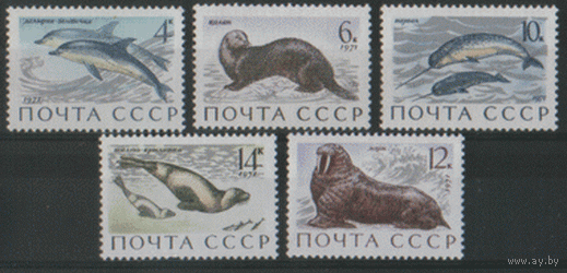 Заг. 3964/68. 1971. Млекопитающие -- обитатели морей и океанов. ЧиСт.