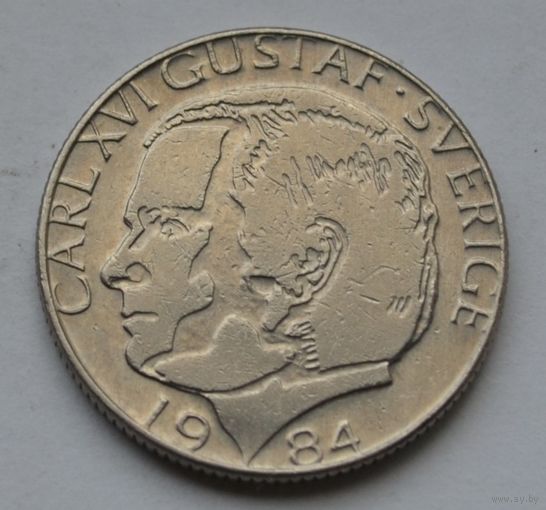 Швеция, 1 крона 1984 г.