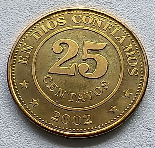 Никарагуа 25 сентаво, 2002  3-12-23
