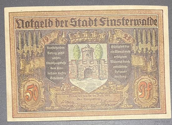 Нотгельд 50 пфеннигов 1922 год. Каппельн Веймарская республика