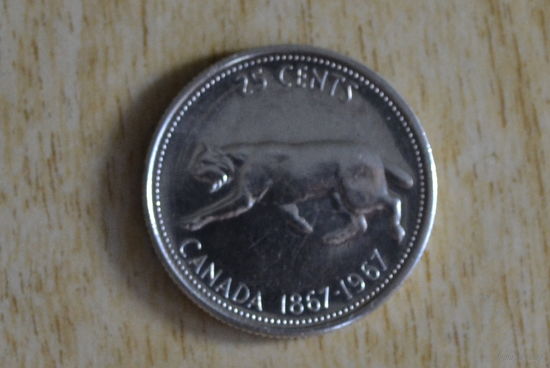 Канада 25 центов 1967