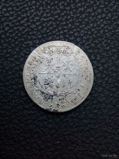 6 крейцеров 1755 Силезия RRR Редкий герб