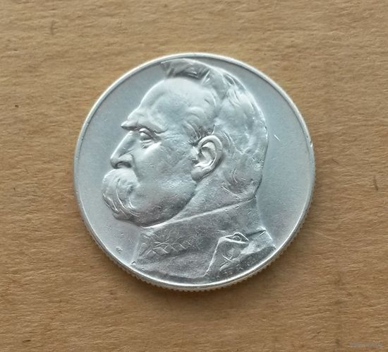 Польша, 5 злотых 1934 г., серебро 0.750, Юзеф Пилсудский
