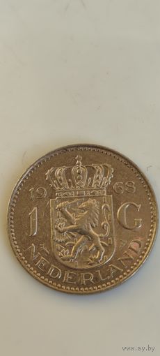 Нидерланды 1 гульден 1968