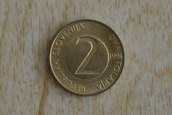 Словения 2 толара 1998