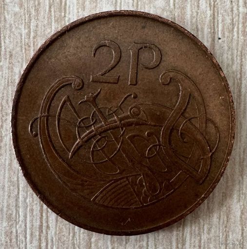 Монета 2 пенса 1971 год. Ирландия.