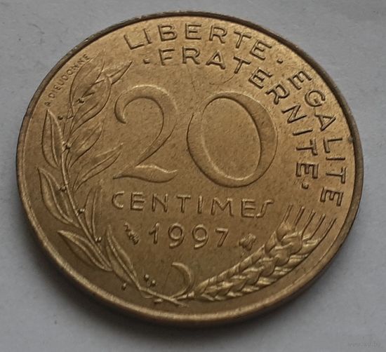 Франция 20 сантимов, 1997 (14-5-24)
