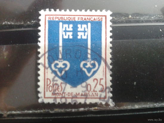 Франция, 1966. Стандарт. Герб Мон-де-Марсан