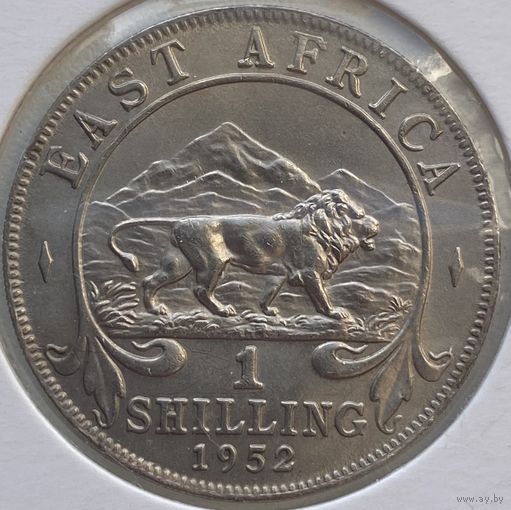 Британская Восточная Африка 1 шиллинг 1952 г. В холдере