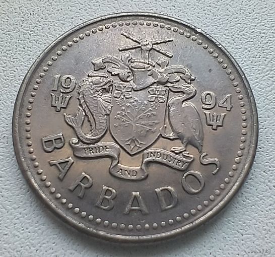 Барбадос 25 Центов 1994  5-7-13