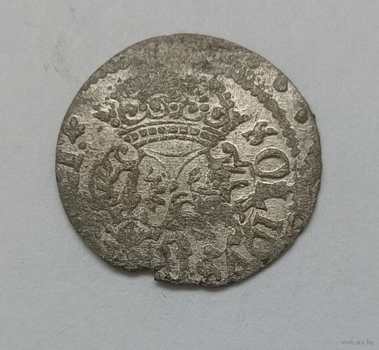 Солiд и Ваза! 1618 Сигизмунд III, Вильно. Лист в конце легенды на реверсе. Редкий
