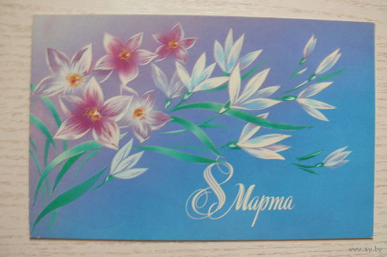 Нежевенко Н., 8 Марта; 1988, двойная, подписана.