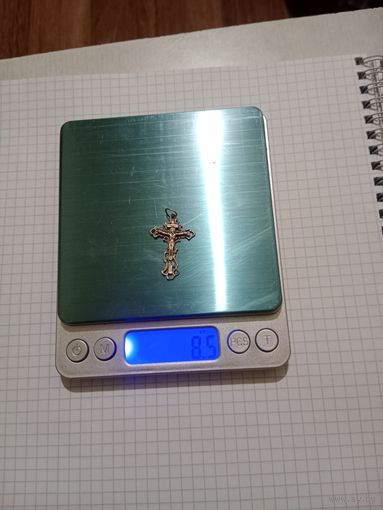 Крестик нательный серебро 875 пр.