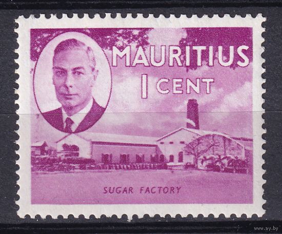 117.BrKSe. Великобритания. Колонии. Маврикий. Георг VI. Местные мотивы. 1C. 1950 г. Mi.#227. MNH.