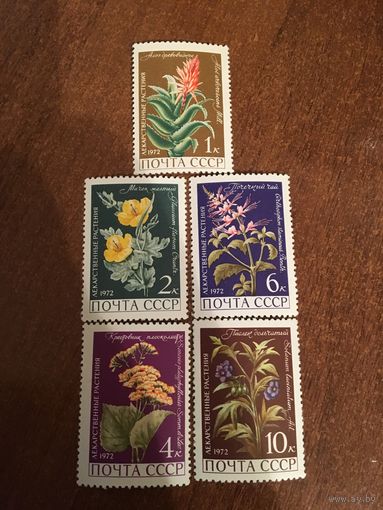 СССР 1972. Лекарственные растения. Полная серия