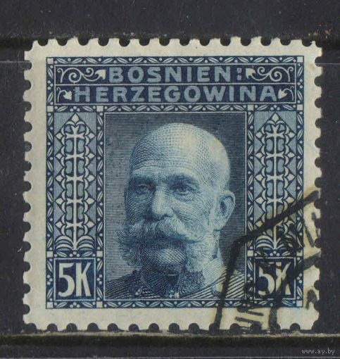 Aвстро-Венгрия Босния и Герцеговина 1906 Франц-Иосиф I Стандарт Концовка Перф 9,5 #44С