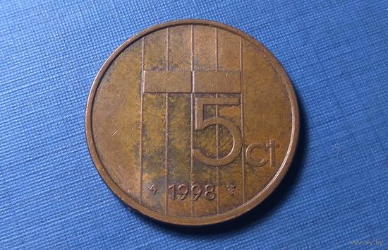 5 центов 1998. Нидерланды.