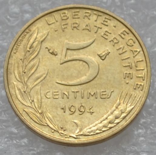 Франция, 5 сантимов 1994 г.