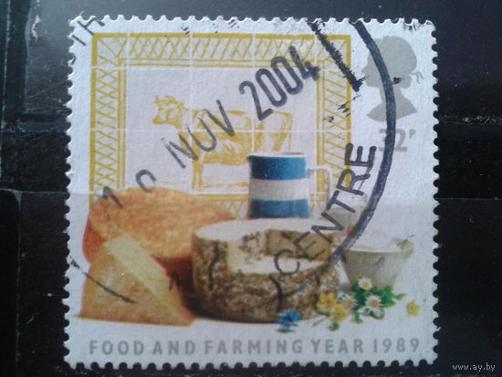 Англия 1989 Гастрономия, молочные продукты Михель-1,3 евро гаш