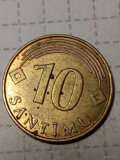 10 сантимов Латвия 2008 год