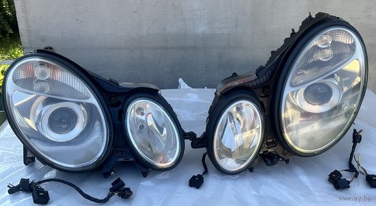 2 передние фары ( комплект ) для Mercedes E W211 - обмен