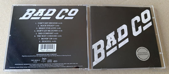 BAD COMPANY (EUROPE 1974 CD remastered)