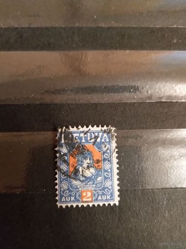 1921 Литва Мих 96А зуб 11 1/4 князь Литвы Кейстут (4-2)