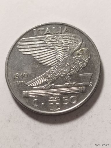 Италия 50 сентизим 1940