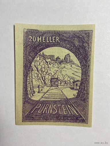 20 геллеров (нотгельды) 1921 г. Австрия.-0812