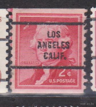 Известные люди личности США 1954 год Лот 7 С НАДПЕЧАТКОЙ ИЛИ ПРЕДВАРИТЕЛЬНЫМ ГАШЕНИЕМ