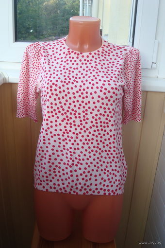 НОВАЯ кофта в горошек ВИСКОЗА 44-46-48 р-р