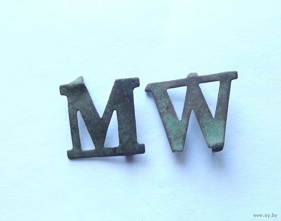 Офицерская шифровка с погона "Minenwerfer". ПМВ.